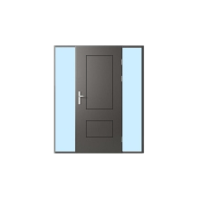 Single Door two sidelites