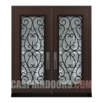 Steel Double Door Bristol Full Wrought Iron