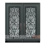 Steel Double Door Bristol Full Wrought Iron