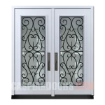 Steel Double Door Bristol Full Wrought Iron