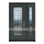 Single Steel Door with one sidelite Nettilling Glass