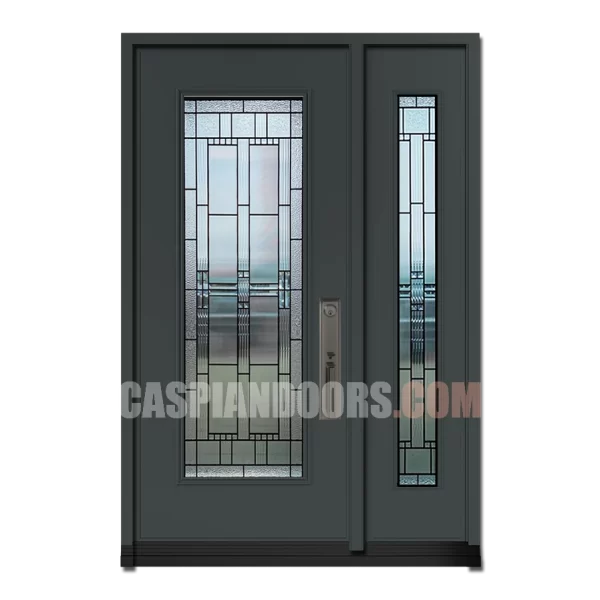 Single Steel Door with one sidelite Nettilling Glass