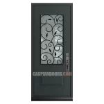 Single Steel Door with Catalina Glass