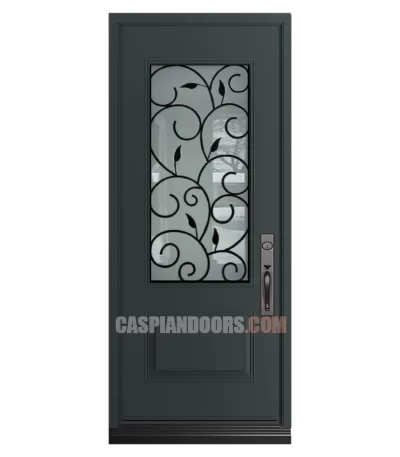 Single Steel Door with Catalina Glass