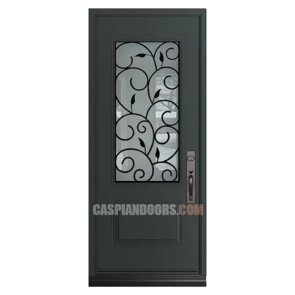 Single Steel Door with Catalina Glass