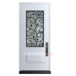 Single Steel Door with Catalina Glass