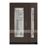 Steel single door one sidelte Dark Brown