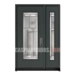 Steel single door one sidelte Dark Grey