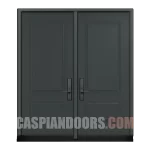Steel Double door -Dark Grey-fw