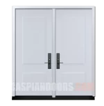 Steel Double door - White-fw
