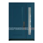 Single Steel Door with one sidelite frosted Glass