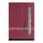 Single Steel Door with one sidelite frosted Glass